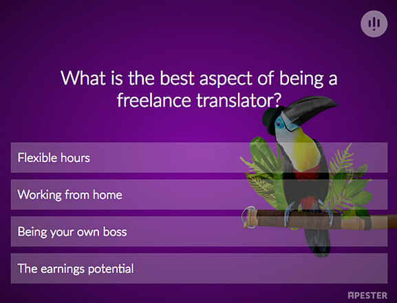 What's the best aspect of being a freelance translator?
